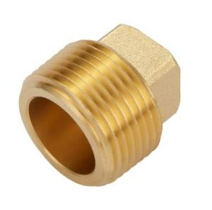 China 1/2 NPT 3/4'' NPT ASME B1.20.1 Brass Pipe Fittings brass plug on sale
