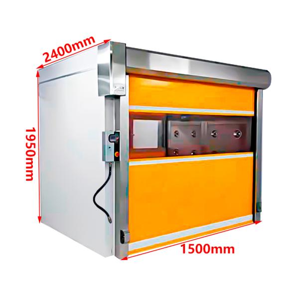 MRJH Curtain Fully Automatic Air Shower Room Custom 304 Stainless Steel Air Shower