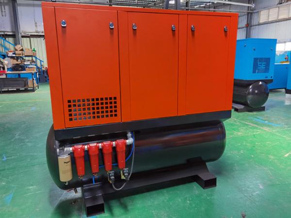 Quality 16bar Rotary Screw Air Compressor 4 In 1 Compact Variable Speed With Air Tank for sale