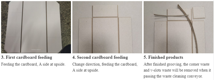 Automatic Horizontal And Vertical Cardboard V Grooving Machine For Rigid Box Making