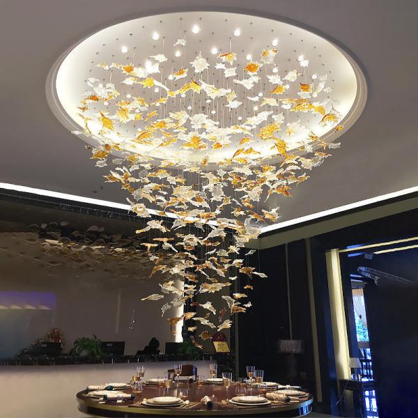 Quality ODM Maple Leaf Chandelier Anti Glare Customized Pendant Lamp for sale
