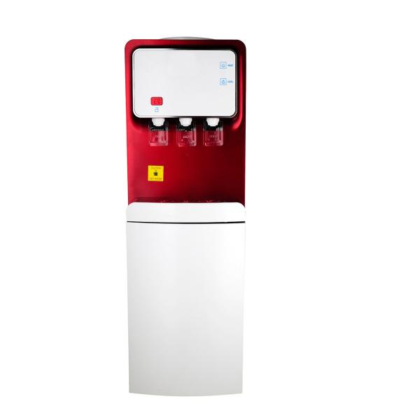 Quality Free Standing Hot Cold Water Dispenser With Storage / Refrigerator Cabinet for sale