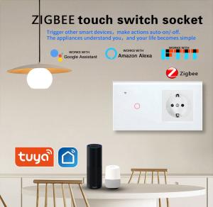 Buy cheap Smart Touch Switch Socket Combination Voice Control On Off Outlet Switch With Timing product