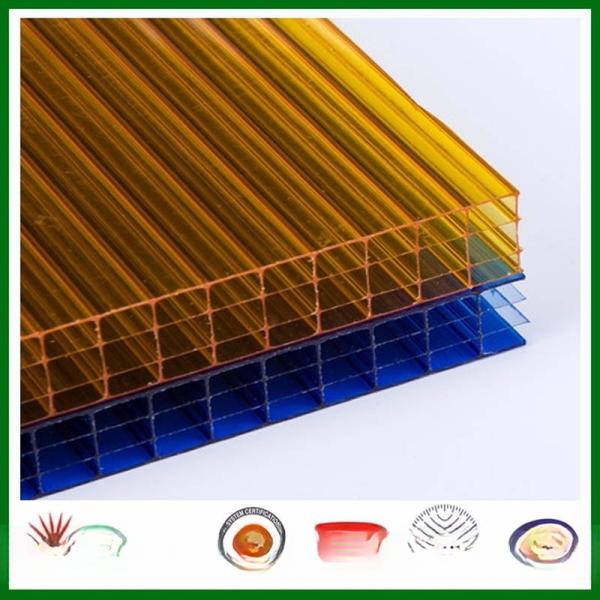 UV Resistant 8mm Polycarbonate Hollow Sheet for Greenhouse Covering