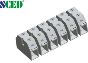 Buy cheap 50A Feed Through Screw Terminal Block Pitch 13.5mm 2-16 Poles Copper product