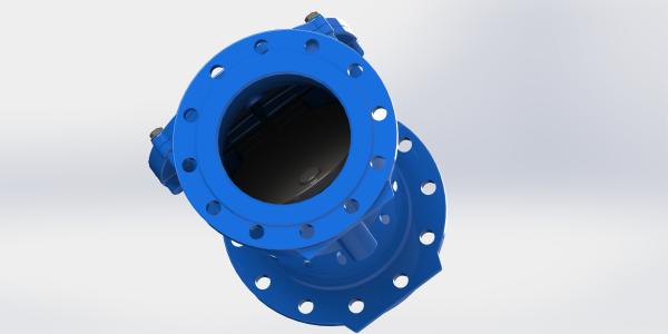 Quality Epoxy Coating Soft Sealing Swing Flex Check Valve EN12233 for sale