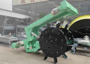 China Organic Waste Composting Machine Wheel Compost Turner With High Flipping Depth on sale
