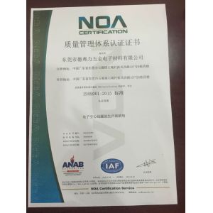 Defuli Co., Ltd Certifications