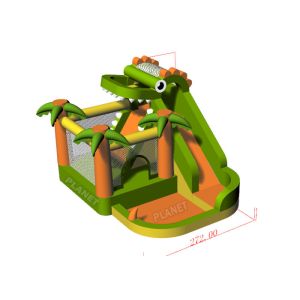 Backyard 210D Inflatable Shark Bouncy Castle Water Slide With Pool