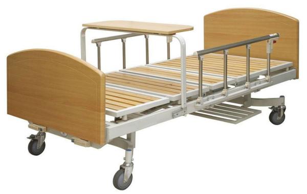 Quality Multifunction Manual Patient Nursing Home Beds With Side Rails for sale