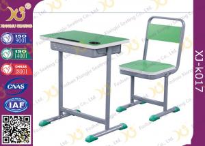 Buy cheap Height Adjustable Wooden Top Student Table And Chair Set With Book Hook product