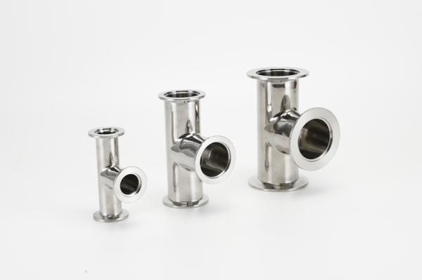 Quality SS304 KF Vacuum Fittings Equal Tee  customizable harmless Industrial for sale