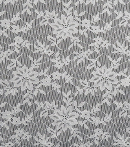 Spandex Elastic Lace Fabric With 140cm Width OEM / ODM