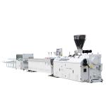 PVC Conduit Pipe Making Machine Four stations output 14tons With Full Automatic