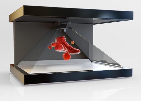 Quality 55" Virtual Hologram Pyramid Advertising Player Holographic Display 110-240V for sale