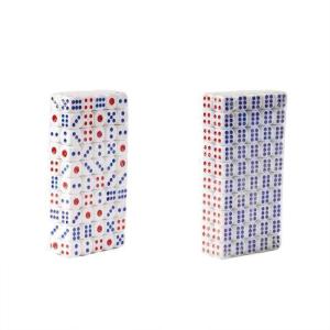 Casino D6 White Acrylic 6 Sided Dice Polyhedral Custom Engraved Dice