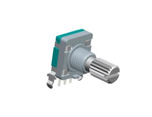 Buy cheap EC11 Incremental Rotary Encoder 15 Pulses , 30 Detent 10mA 5V DC Horizontal Mount Metal Shaft product