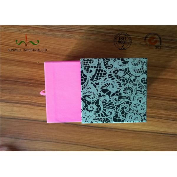 Fancy Sliding Drawer Paper Gift Packaging Box , Cardboard Jewelry Boxes