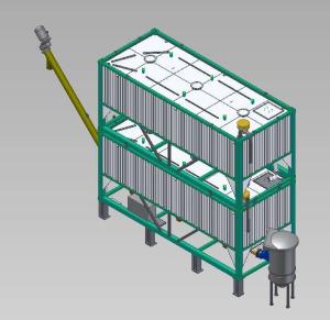 Portable Horizontal Cement Silo Pressure Safety Valve Batching Plant Cement Silo Low Profile Cement Silo