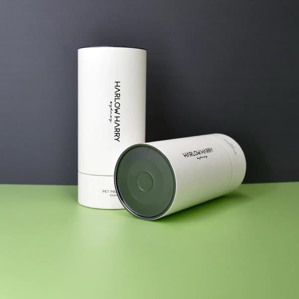 Durable Cosmetic Cylindrical Paper Tube Box , Perfume Paper Cylinder Packaging And Bottle