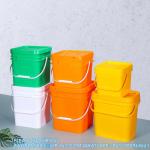5 To 25 Liter Square Plastic Buckets Rectangular Buckets With Lid And Handle