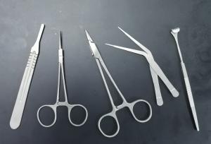 Titanium Needle Holder Forceps Parts , SUS304 Surgical Instruments Components