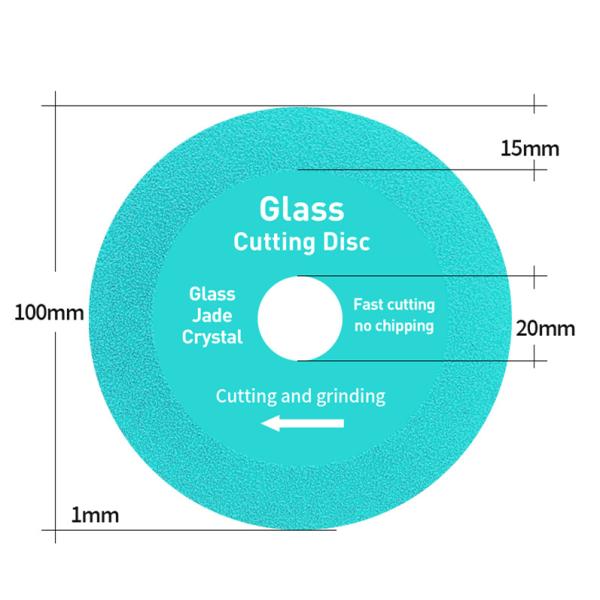 Customized Product 4 Inch Diamond Saw Blade Continuous Glass Cutting Disc