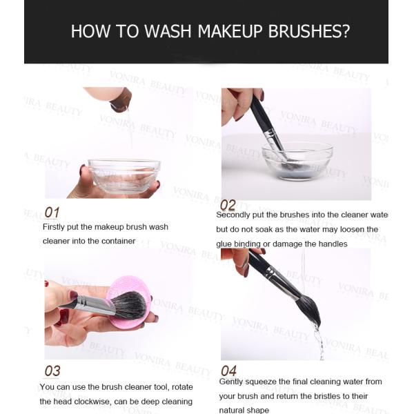 Handmade Big Duo Synthetic Fiber Makeup Brushes Multipurpose For Foundation / Contour