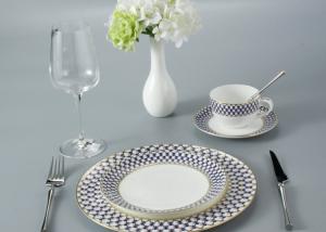 FDA Luxury fadeless Thin Bone China Crockery Set