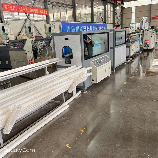 Plastic Corrugated Flexible Hose Machine , Electric Flexible Corrugated Pipe Production Line