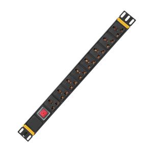 11 Jack Vertical Rack Mount Power Strip , Universal Outlet DC Intelligent Power Distribution Unit