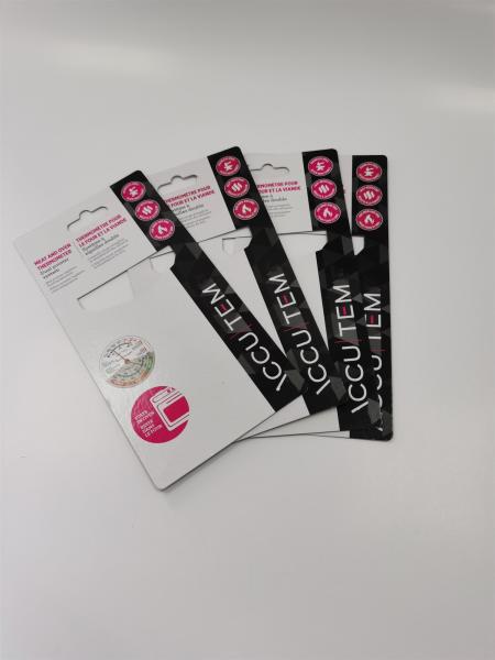 Quality Custom Poster Printing Thermoforming Plastic Blister Card Packaging for Makeup Brush Elastic for sale
