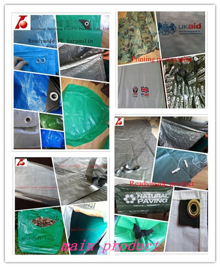 waterproof 55gsm blue tarps HDPE tarpaulin