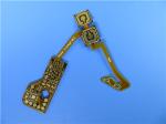 Single Layer Flexible Circuit with 1.0mm FR-4 Stiffener and Immersion Gold for