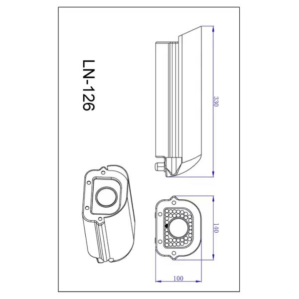 LN-126 2MP AI Security SDI Camera Color Night Vision Security Camera Multipurpose