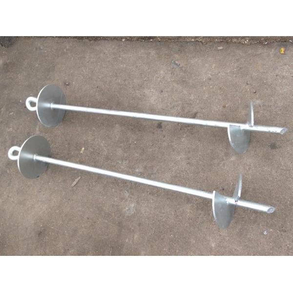 Offset Eye Earth Screw Ground Anchors Galvanized Auger Ground Anchors