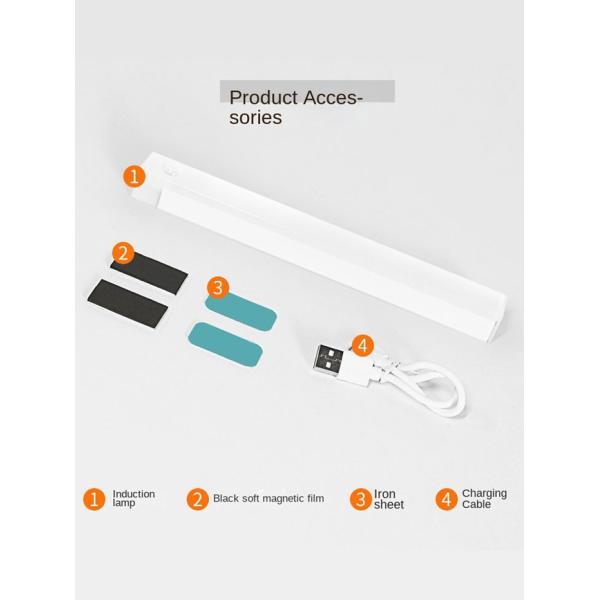 3 Color Modes Motion Sensor Night Light Magnetic Attachable To Stairs Closets