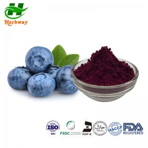 Buy cheap ISO Natural Pigment Powder 25% Anthocyanidins 84082-34-8 Europen Bilberry Extract Powder product