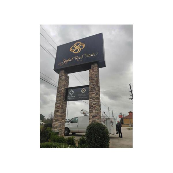 Advertising Outdoor LED Display Screen P6 Front / Rear Service Fixed Installation