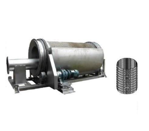 Quality Industrial Wastewater External Feed Water Drum Filter with Electric Auto Control PLC Siemens for sale
