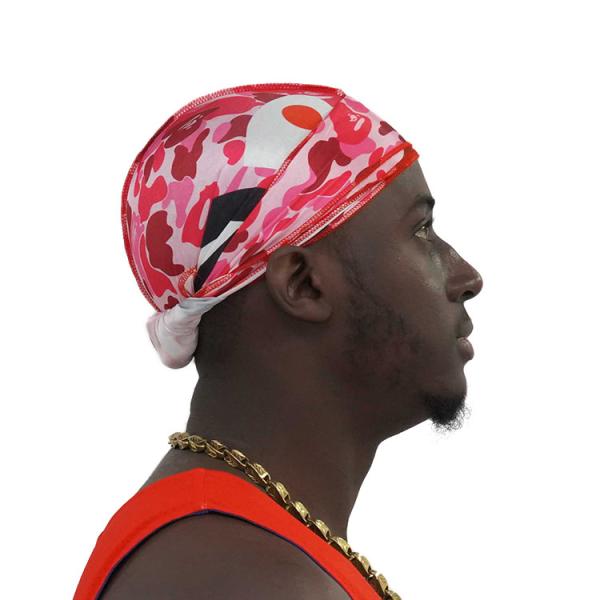Men Custom Print Soft Designer Silky Durags
