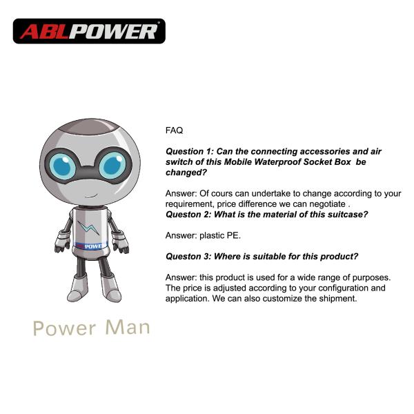 Outdoor 6 Channels Ip65 32A Waterproof Electrical Plug Box