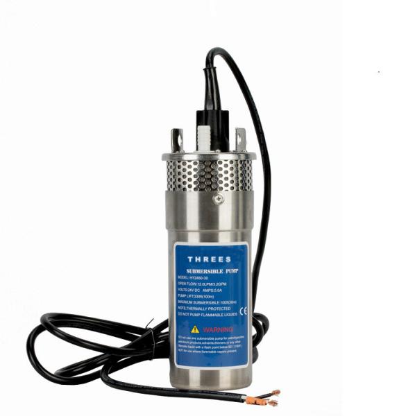 Quality No Noise 12 Volt Submersible Pump , Dc Powered Submersible Water Pump 38mm for sale