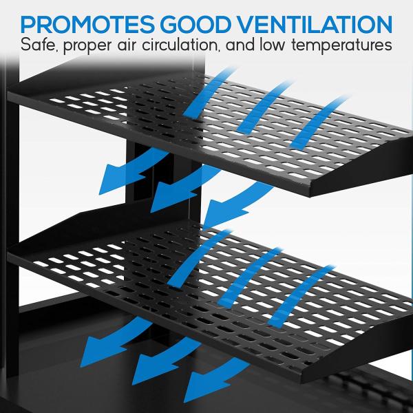 Vented Shelves Cantilever Mount Style Server Rack Shelf Mount Rails Network Equipment