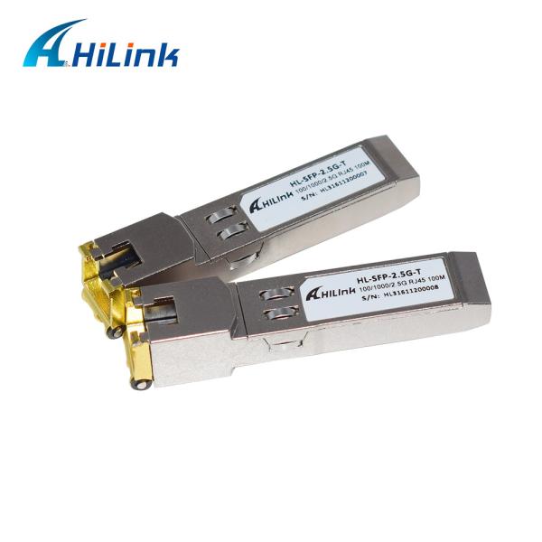 2.5GBASE - T Copper SFP Transceiver Module RJ - 45 100M CAT5 2.5G / 1000 / 100Base-T