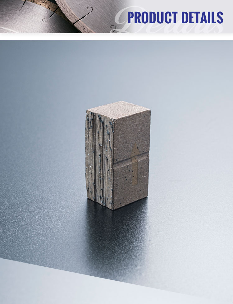 Multi Purpose Diamond Cutting Segment Tip 24x8x13mm Diamond Segments for Marble Sale