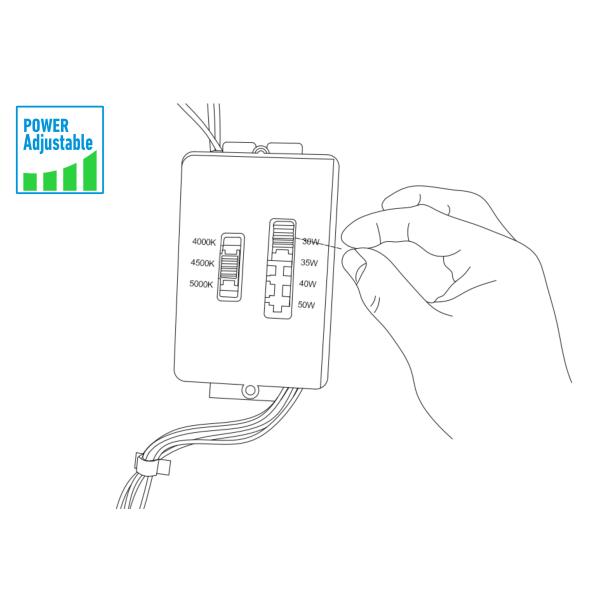 Plugable Power Tunable 1x2ft 1x4ft Linear High Bay With Bi Level Motion Sensor