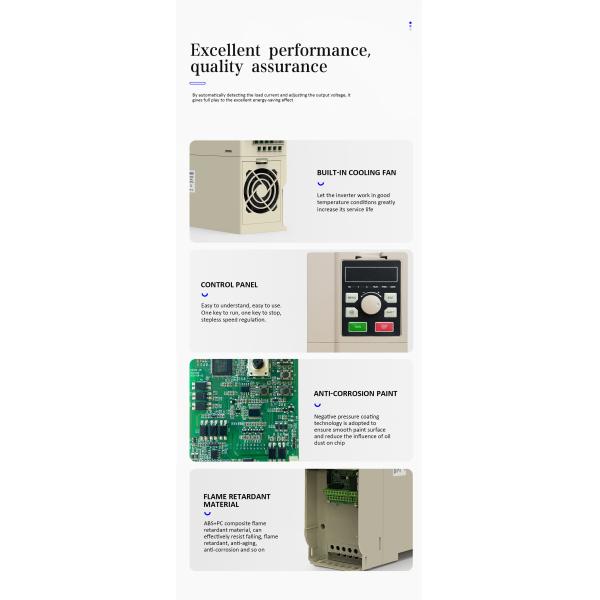 220V 480V Variable Frequency Converter 5.5KW 7.5KW AC Inverter Drives