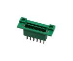 Durable 300V 18A Terminal Block Connector 1*06P PA66 SN Plated DIP With Flange