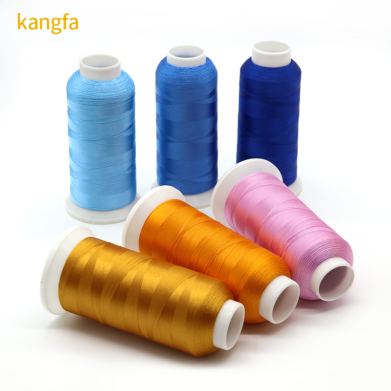 Mercerized Polyester 120D/2 100% Polyester Machine Embroidery Thread for USA Embroidery
